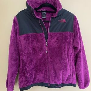 Purple North Face jacket. Size youth XL / Adult XS.